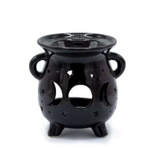 Caildren Oil Burner - Moon Phase - Black