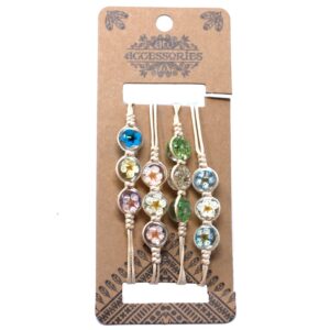 Pressed Flowers - Tri-Flower Braclet