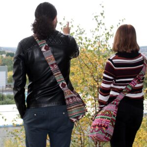 Jacquard Bag - Pink Student Back