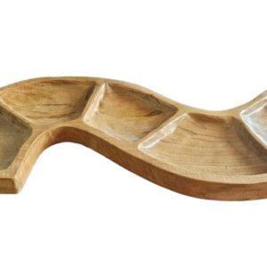 Snake Shaped Teak Bowl Aprox 55cm