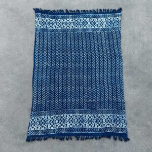 Handmade Indigo Throw - 170x120cm - Seedha Arrows