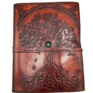 Large Tree of Life Leather Journal – 20x16x2cm