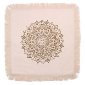 Lotus Mandala  Cushion - 60x60cm - bronze