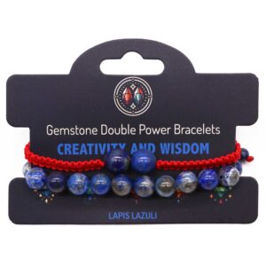 Gemstone Double Power Bracelets- Sodalite